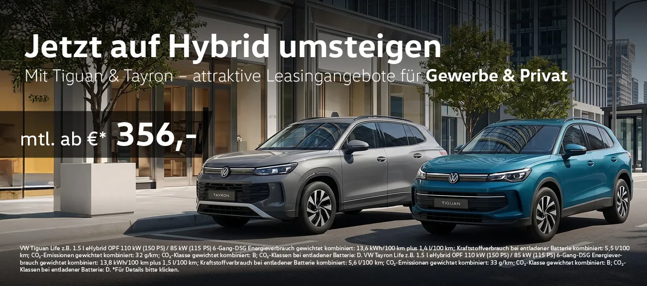 VW Tiguan Tayron Sonderleasing