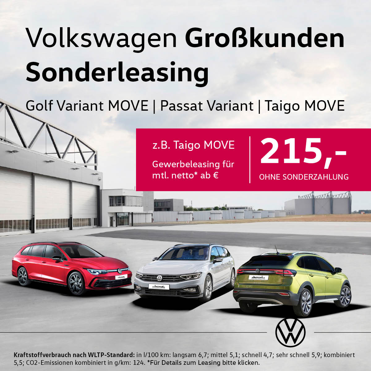 Autohaus Rostock Rövershäger Chaussee 5 - Jetzt Volkswagen Großkunden Sonderleasing - Golf Variant MOVE, Passat Variant, Taigo MOVE Beitragsbild
