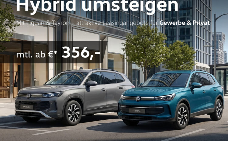  VW Tiguan und Tayron Sonderleasing