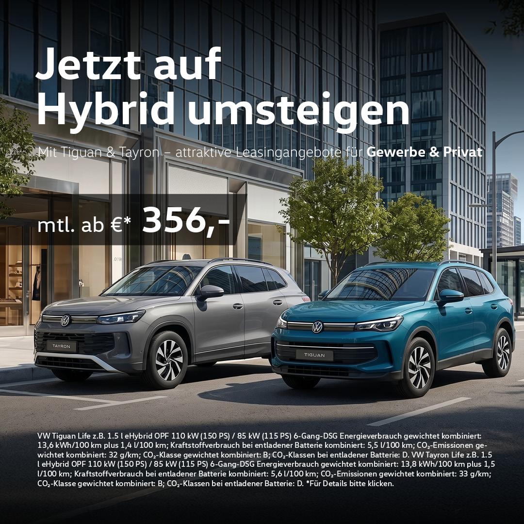 BEITRAGSBILD VW TIGUAN TAYRON SONDERLEASING