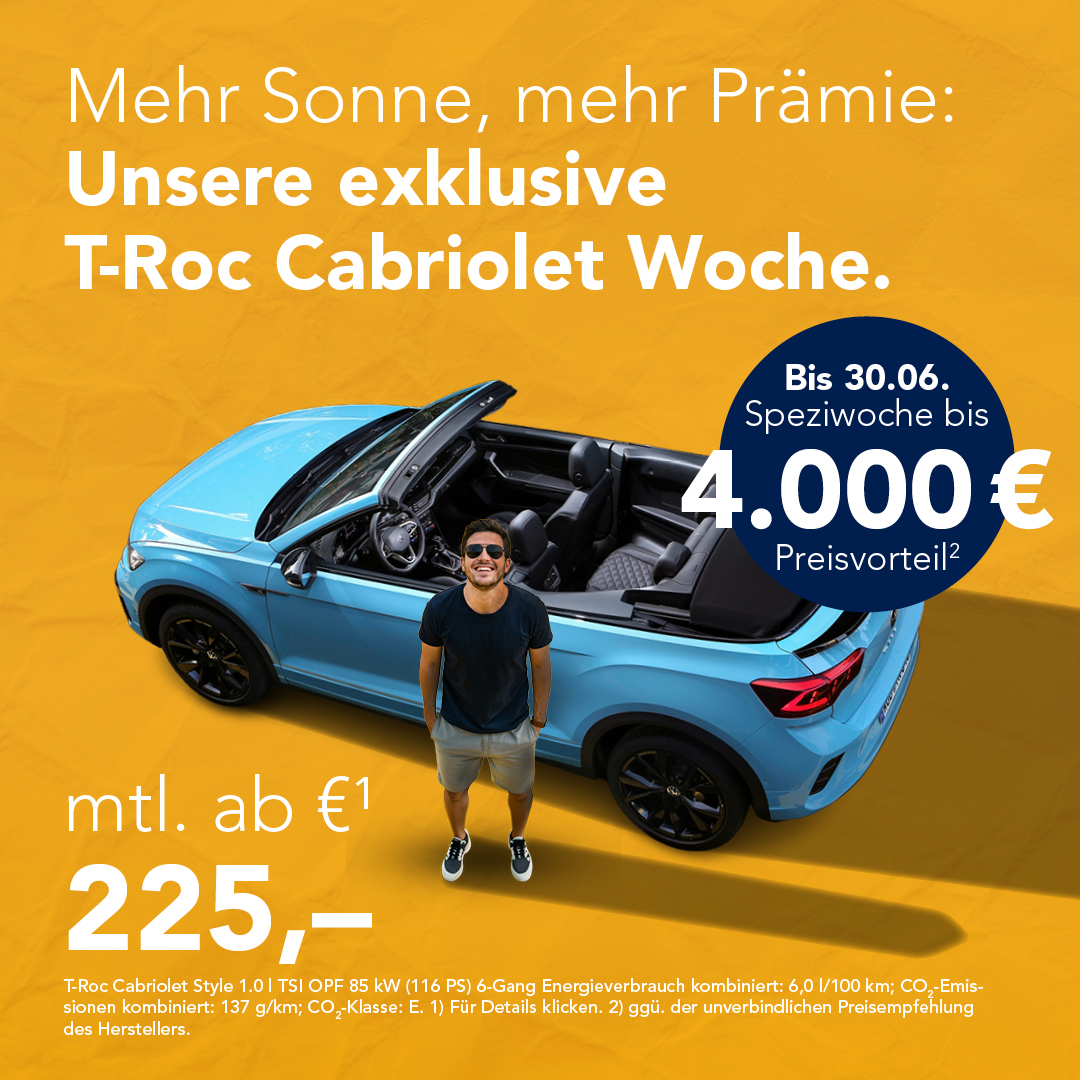 BEITRAG VW T-Roc Cabrio Speziwoche