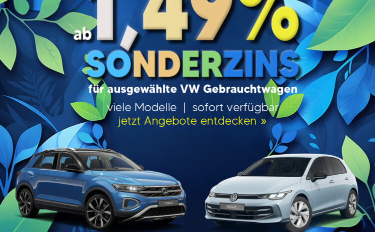  1,49% Gebrauchtwagen Sonderzins