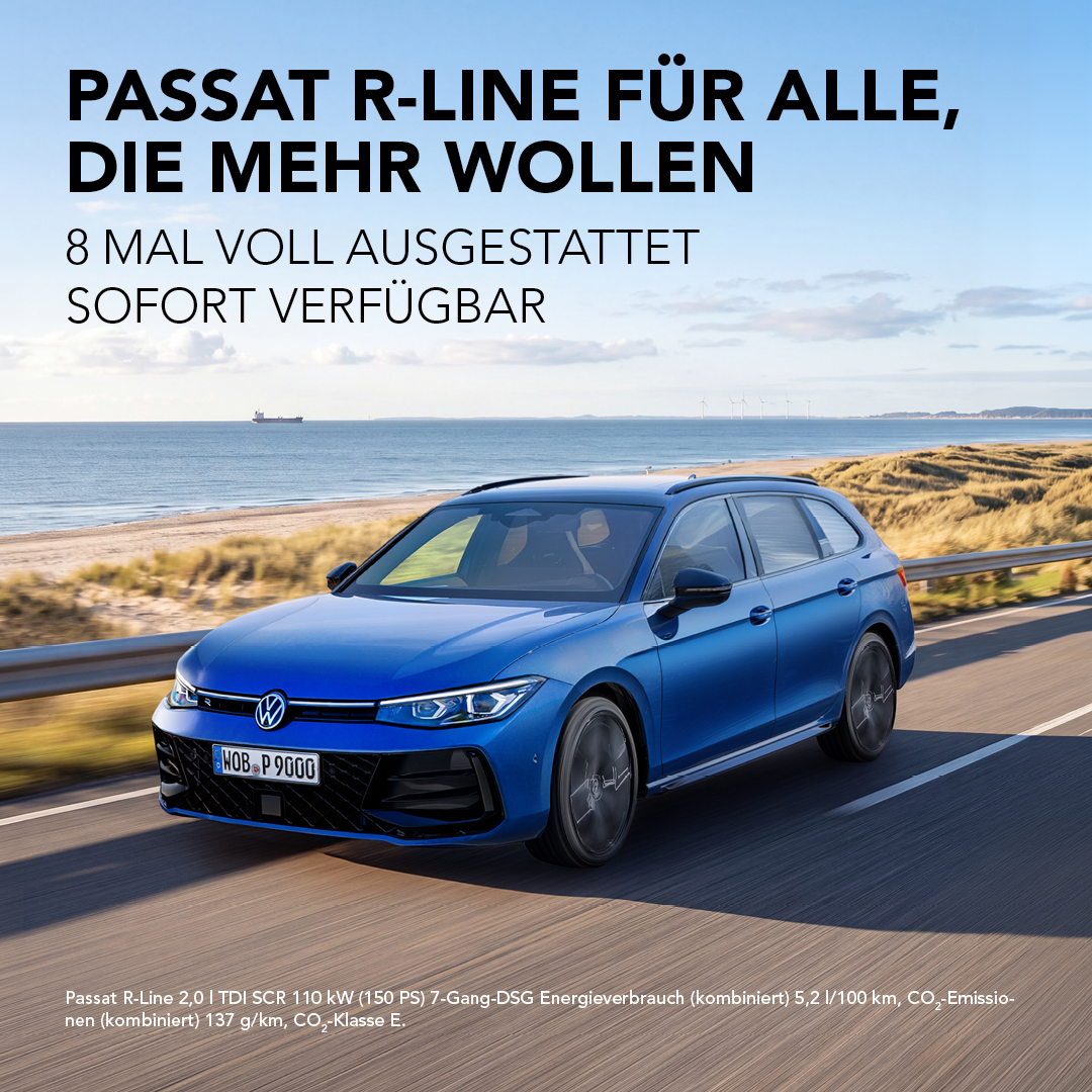 HEADER MOBILE VW Passat R-Line Lagerwagen